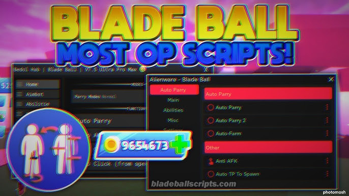 Blade Ball Script Alienware Hub script menu