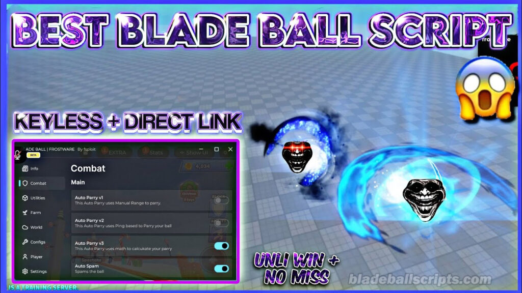 Blade Ball Script FrostWare Hub Main Banner on page